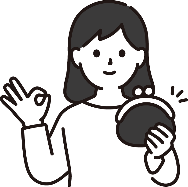 お得を喜ぶ女性
